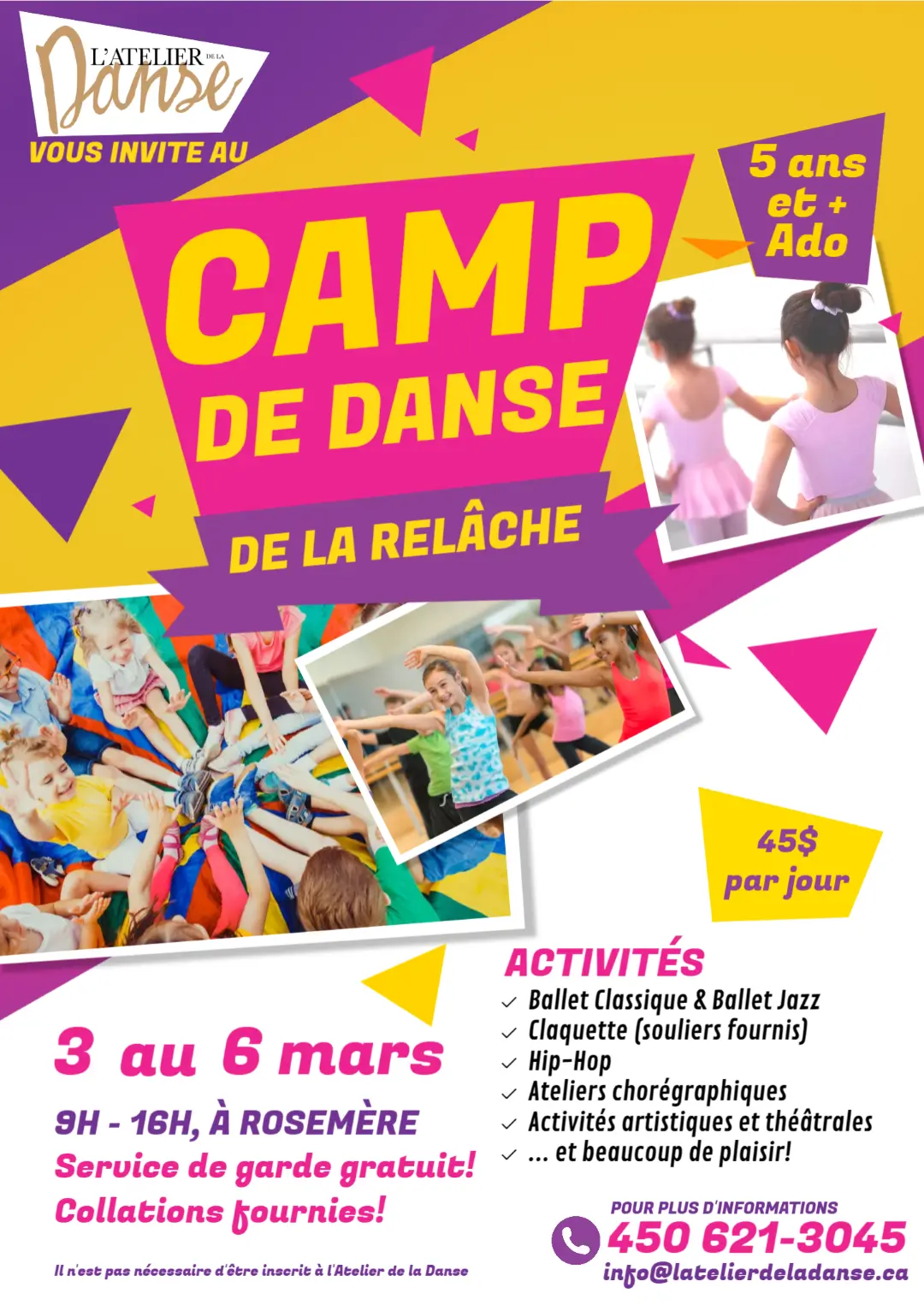Camp relâche 2025